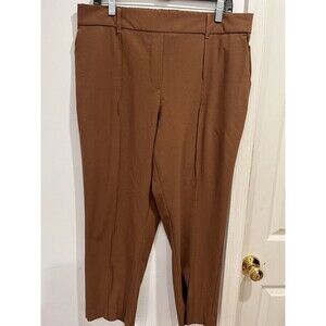 C by One Brown Pull On  Elastic Waist Wide‎ Leg Dress Pants Size Large